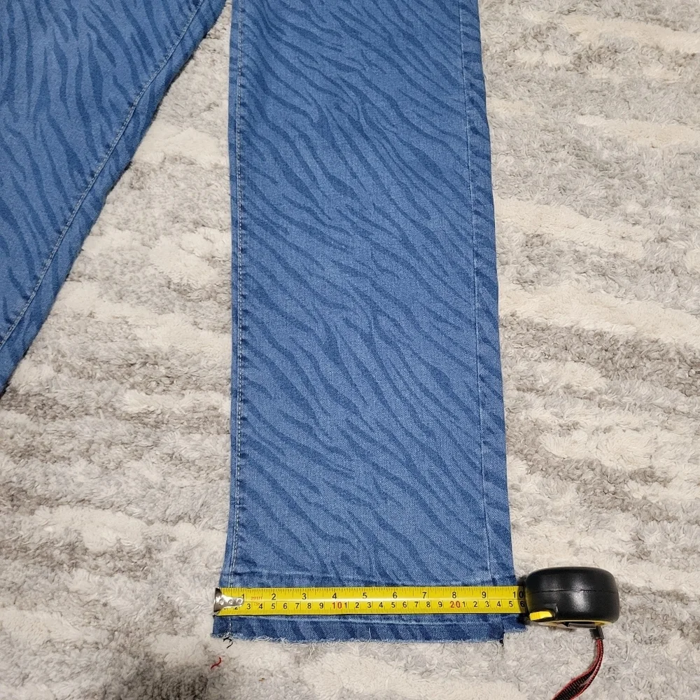 Angels Blue Zebra Print Jeans - Picture 15 of 15